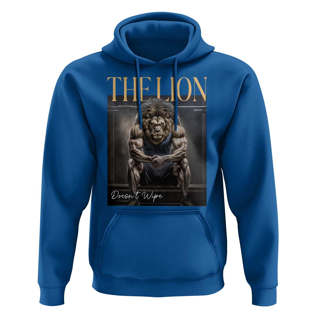Funny The Lion Doesnt Wipe Hoodie Gen Z Joke Brainrot Raunchy Meme
