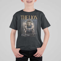Funny The Lion Doesnt Wipe T Shirt For Kid Gen Z Joke Brainrot Raunchy Meme