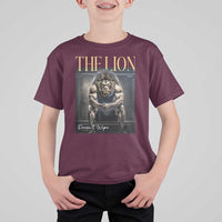 Funny The Lion Doesnt Wipe T Shirt For Kid Gen Z Joke Brainrot Raunchy Meme