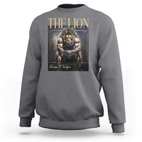 Funny The Lion Doesnt Wipe Sweatshirt Gen Z Joke Brainrot Raunchy Meme
