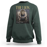 Funny The Lion Doesnt Wipe Sweatshirt Gen Z Joke Brainrot Raunchy Meme