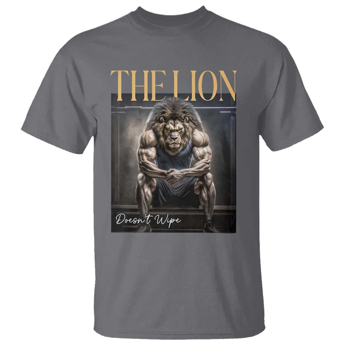 Funny The Lion Doesnt Wipe T Shirt Gen Z Joke Brainrot Raunchy Meme