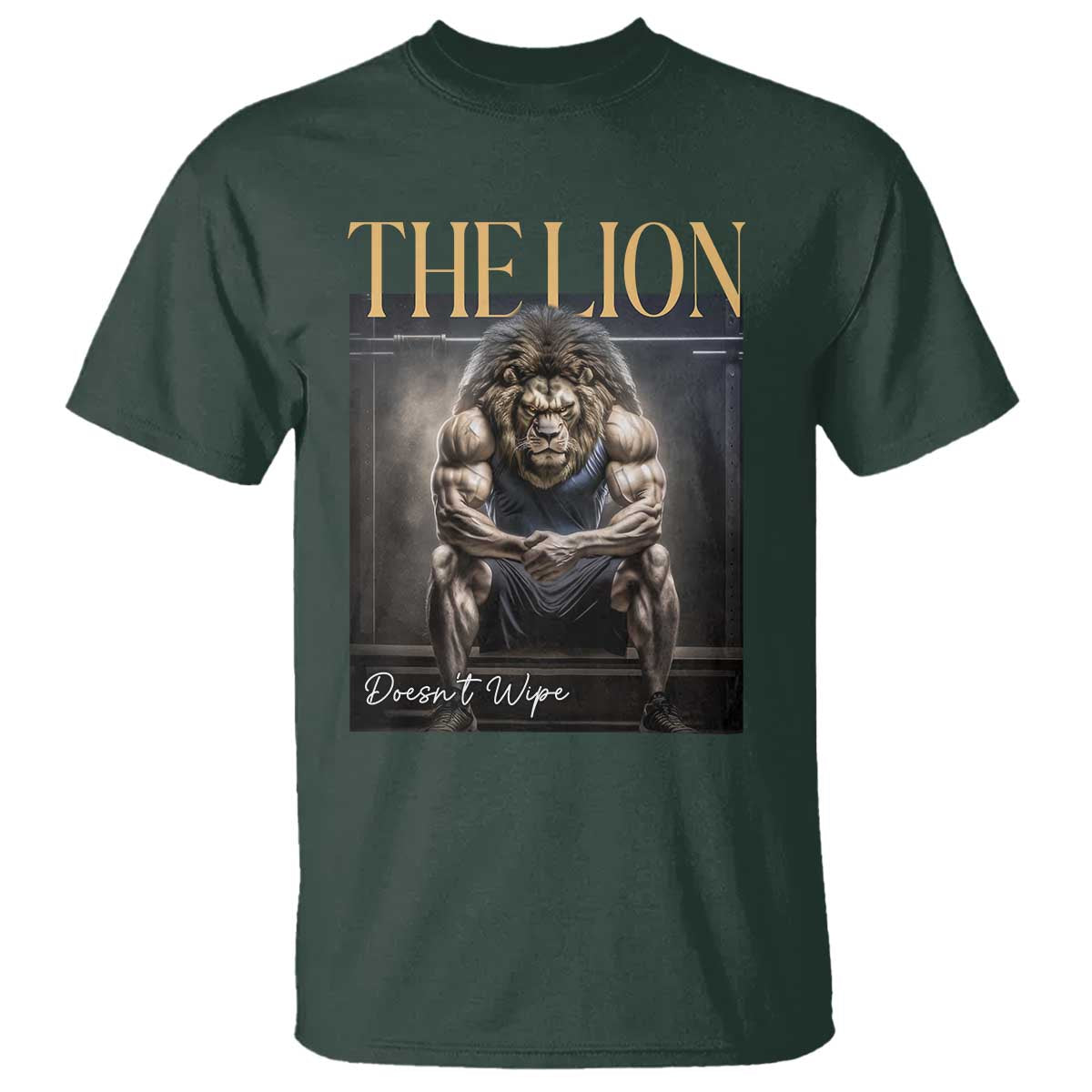 Funny The Lion Doesnt Wipe T Shirt Gen Z Joke Brainrot Raunchy Meme