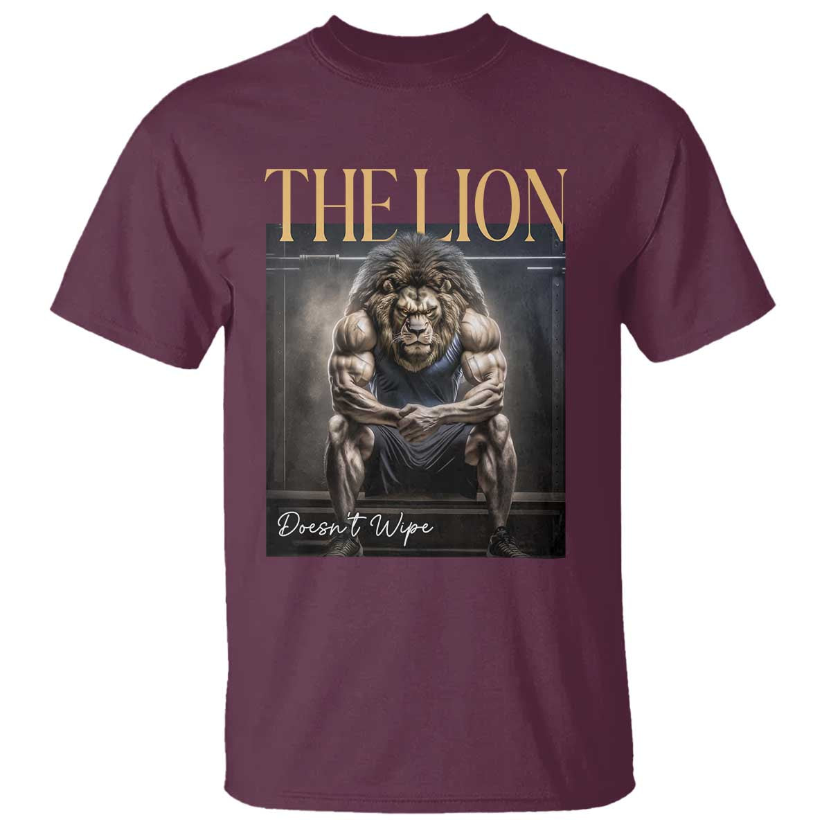 Funny The Lion Doesnt Wipe T Shirt Gen Z Joke Brainrot Raunchy Meme