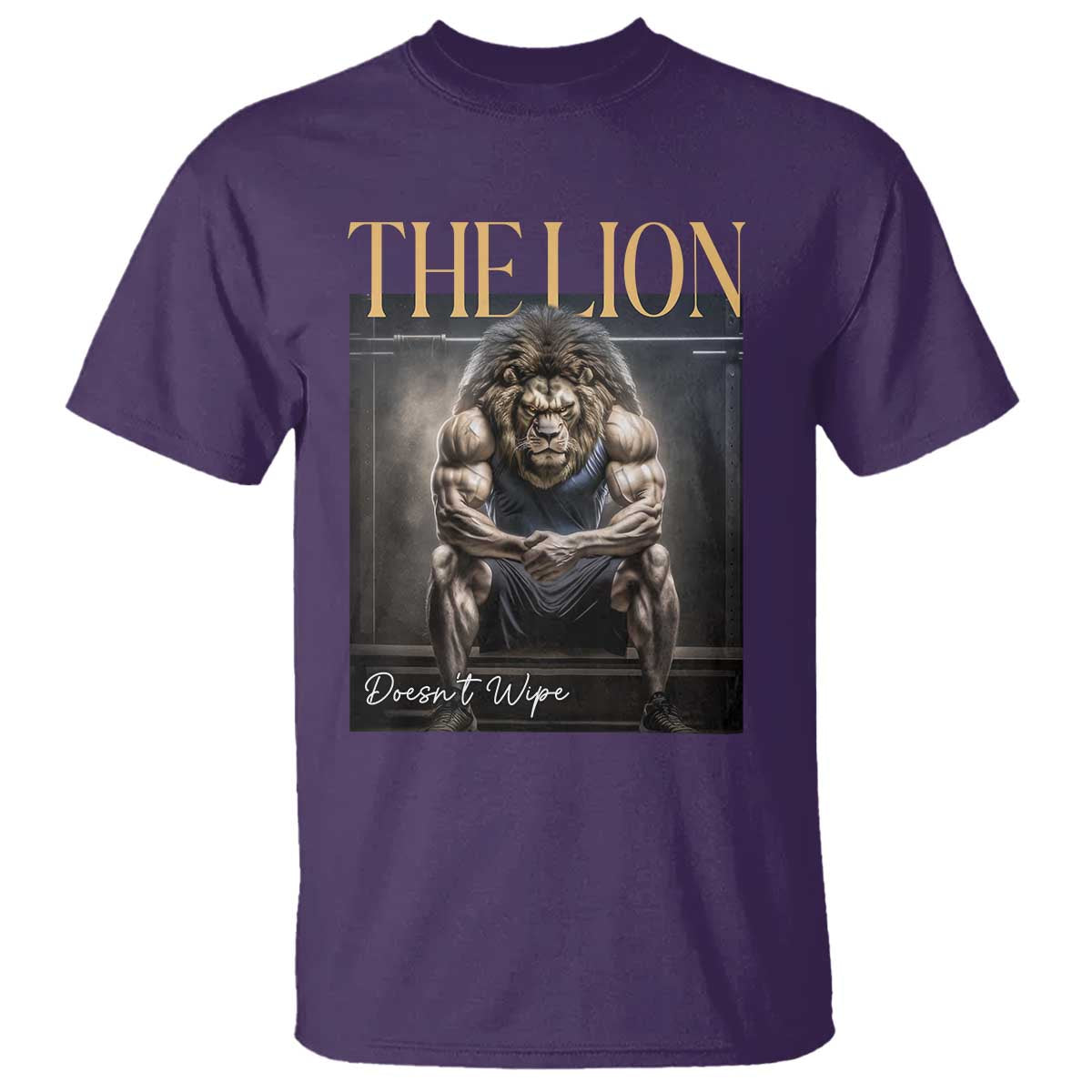 Funny The Lion Doesnt Wipe T Shirt Gen Z Joke Brainrot Raunchy Meme