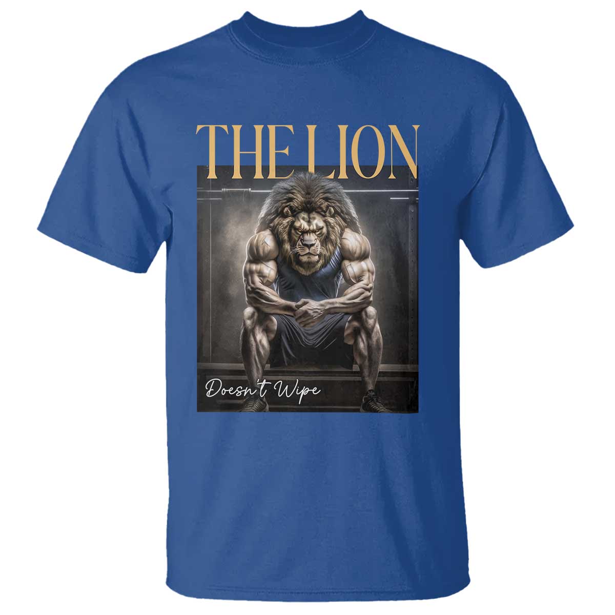Funny The Lion Doesnt Wipe T Shirt Gen Z Joke Brainrot Raunchy Meme