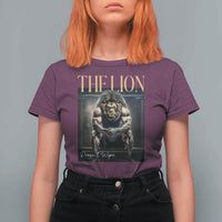 Funny The Lion Doesnt Wipe T Shirt For Women Gen Z Joke Brainrot Raunchy Meme