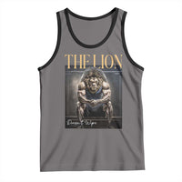 Funny The Lion Doesnt Wipe Tank Top Gen Z Joke Brainrot Raunchy Meme