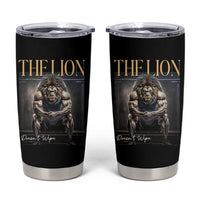 Funny The Lion Doesnt Wipe Tumbler Cup Gen Z Joke Brainrot Raunchy Meme