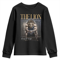 Funny The Lion Doesnt Wipe Youth Sweatshirt Gen Z Joke Brainrot Raunchy Meme