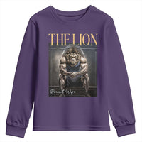 Funny The Lion Doesnt Wipe Youth Sweatshirt Gen Z Joke Brainrot Raunchy Meme