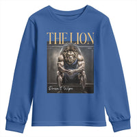 Funny The Lion Doesnt Wipe Youth Sweatshirt Gen Z Joke Brainrot Raunchy Meme
