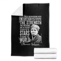 Harriet Tubman Quote Throw Blanket Every Great Dream Begins With A Dreamer Black History