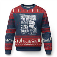 Harriet Tubman Quote Ugly Christmas Sweater Every Great Dream Begins With A Dreamer Black History
