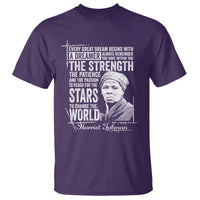 Harriet Tubman Quote T Shirt Every Great Dream Begins With A Dreamer Black History