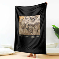 Civil Right Leaders Throw Blanket Martin Luther King Malcolm X Frederick Douglass Obama Black History Month