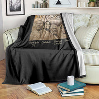 Civil Right Leaders Throw Blanket Martin Luther King Malcolm X Frederick Douglass Obama Black History Month