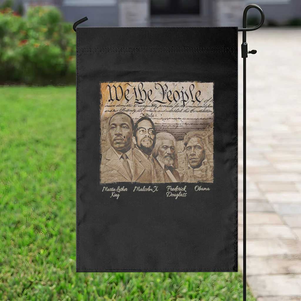 Civil Right Leaders Garden Flag Martin Luther King Malcolm X Frederick Douglass Obama Black History Month