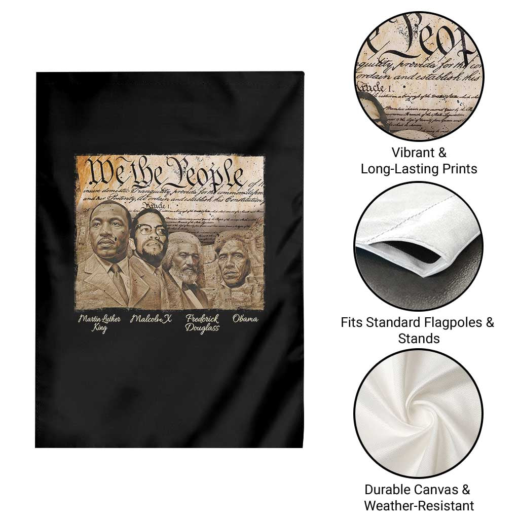 Civil Right Leaders Garden Flag Martin Luther King Malcolm X Frederick Douglass Obama Black History Month