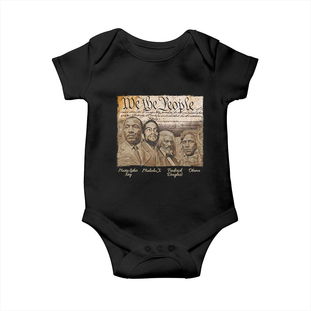 Civil Right Leaders Baby Onesie Martin Luther King Malcolm X Frederick Douglass Obama Black History Month