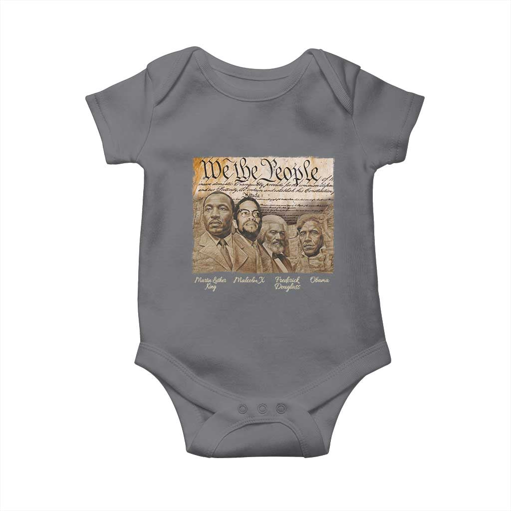 Civil Right Leaders Baby Onesie Martin Luther King Malcolm X Frederick Douglass Obama Black History Month
