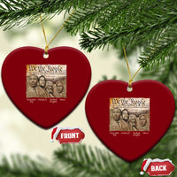 Civil Right Leaders Ceramic Ornament Martin Luther King Malcolm X Frederick Douglass Obama Black History Month