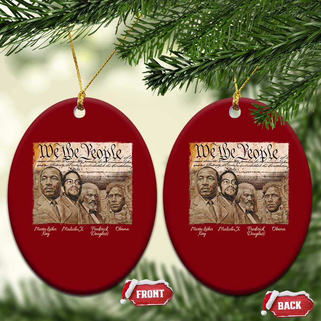 Civil Right Leaders Ceramic Ornament Martin Luther King Malcolm X Frederick Douglass Obama Black History Month