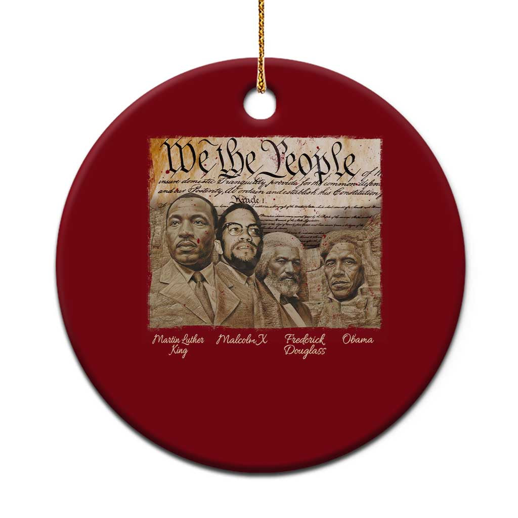 Civil Right Leaders Ceramic Ornament Martin Luther King Malcolm X Frederick Douglass Obama Black History Month