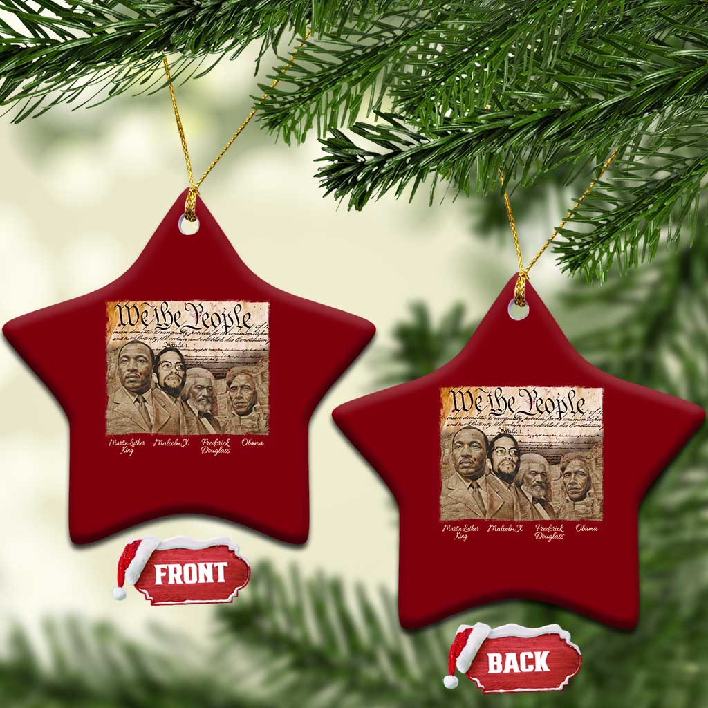 Civil Right Leaders Ceramic Ornament Martin Luther King Malcolm X Frederick Douglass Obama Black History Month