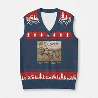 Civil Right Leaders V-Neck Knit Sweater Vest Martin Luther King Malcolm X Frederick Douglass Obama Black History Month