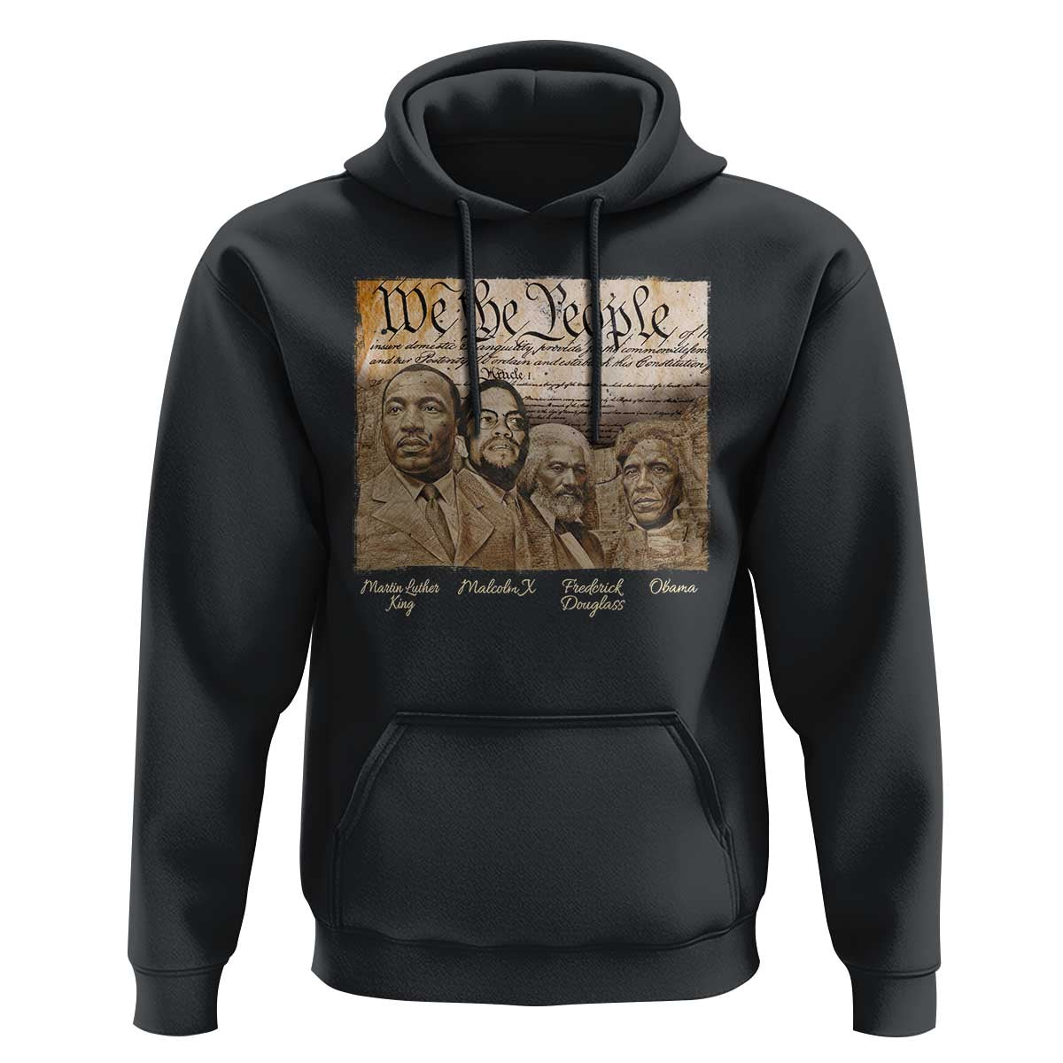 Civil Right Leaders Hoodie Martin Luther King Malcolm X Frederick Douglass Obama Black History Month