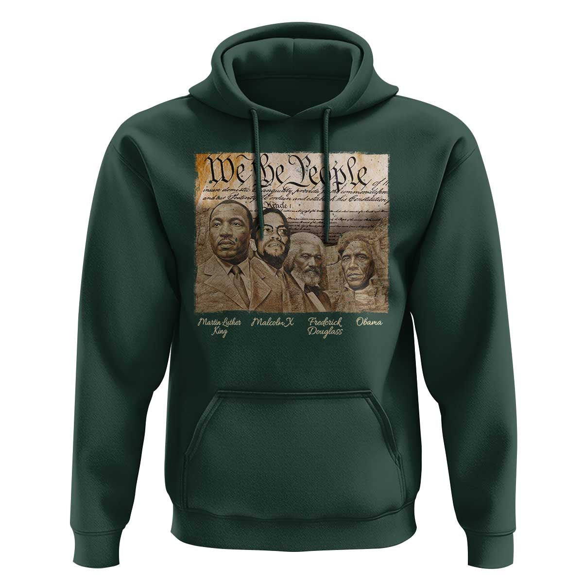 Civil Right Leaders Hoodie Martin Luther King Malcolm X Frederick Douglass Obama Black History Month
