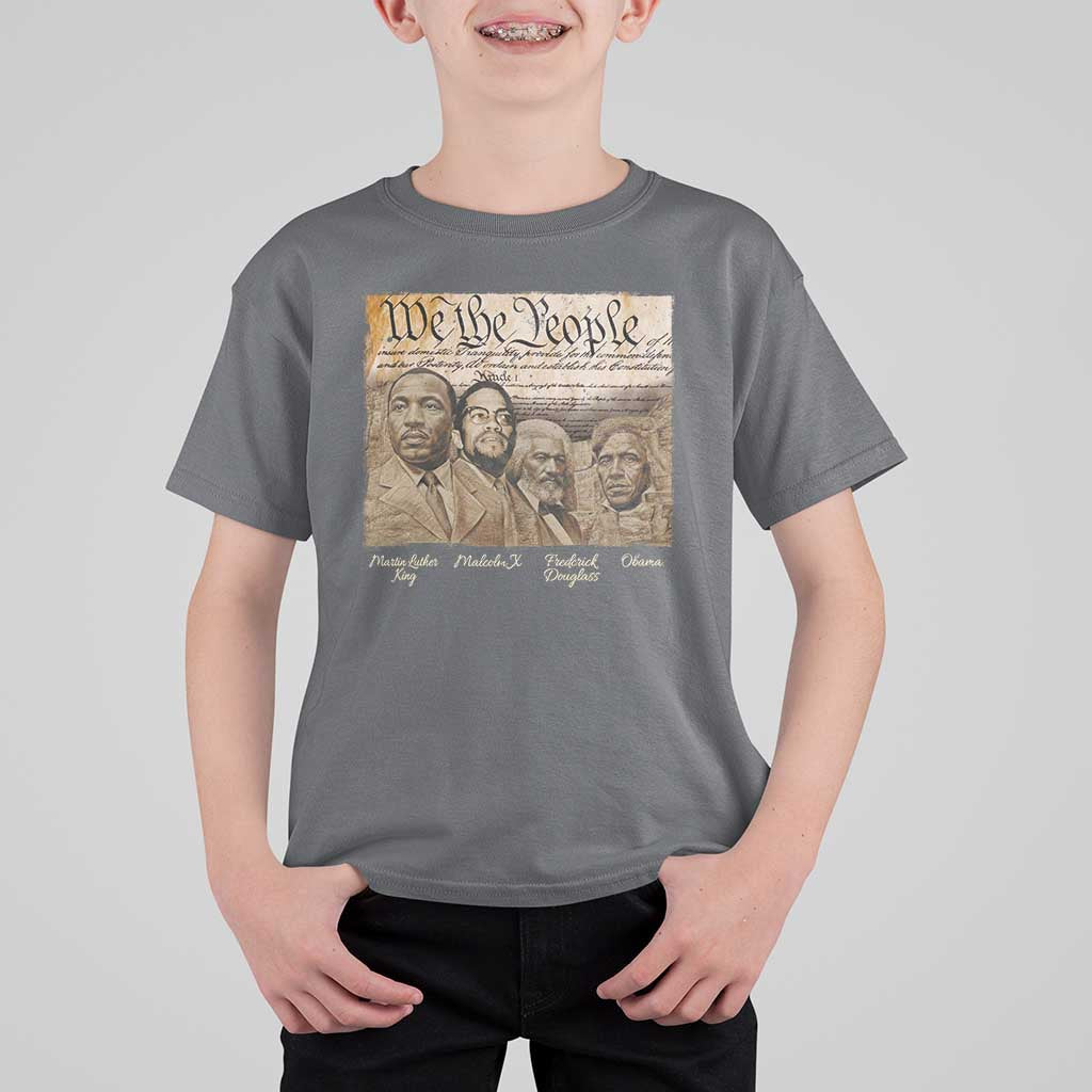Civil Right Leaders T Shirt For Kid Martin Luther King Malcolm X Frederick Douglass Obama Black History Month