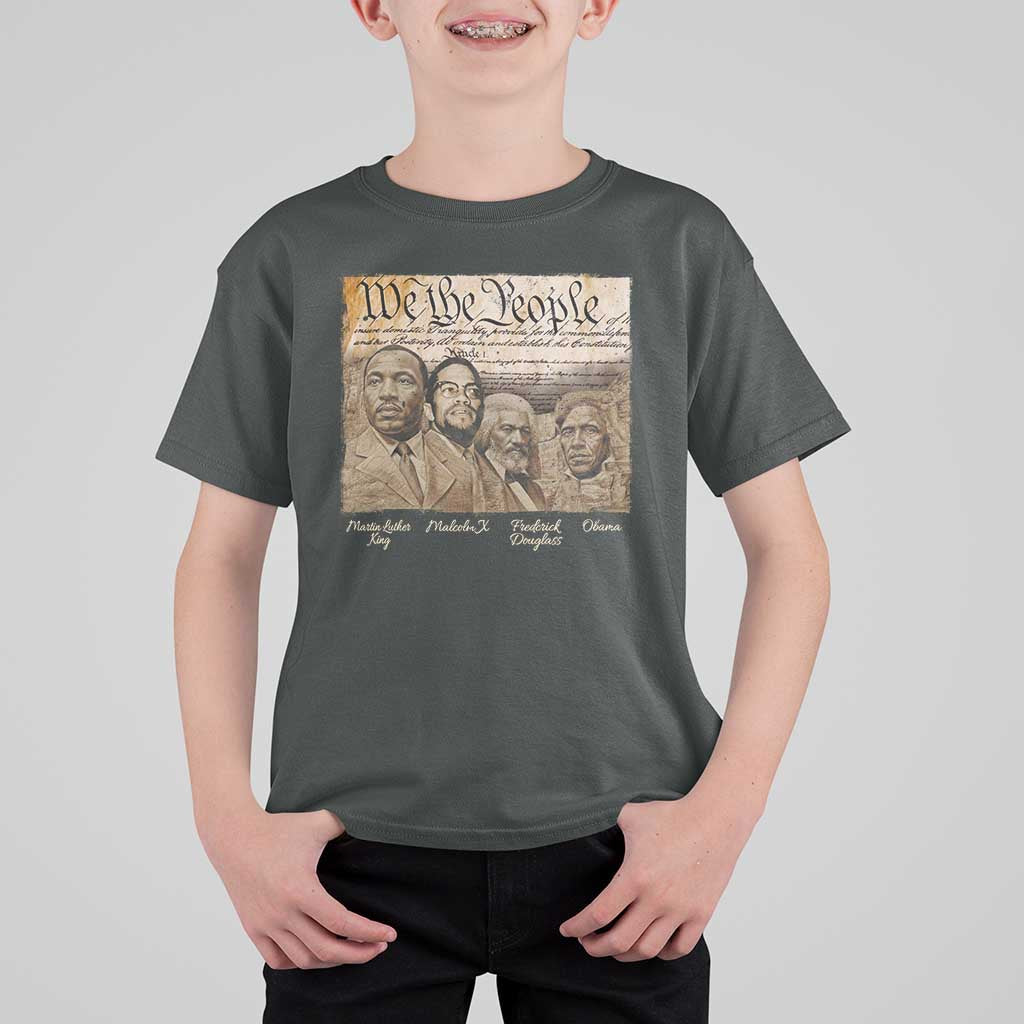 Civil Right Leaders T Shirt For Kid Martin Luther King Malcolm X Frederick Douglass Obama Black History Month