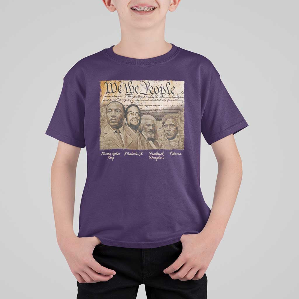 Civil Right Leaders T Shirt For Kid Martin Luther King Malcolm X Frederick Douglass Obama Black History Month