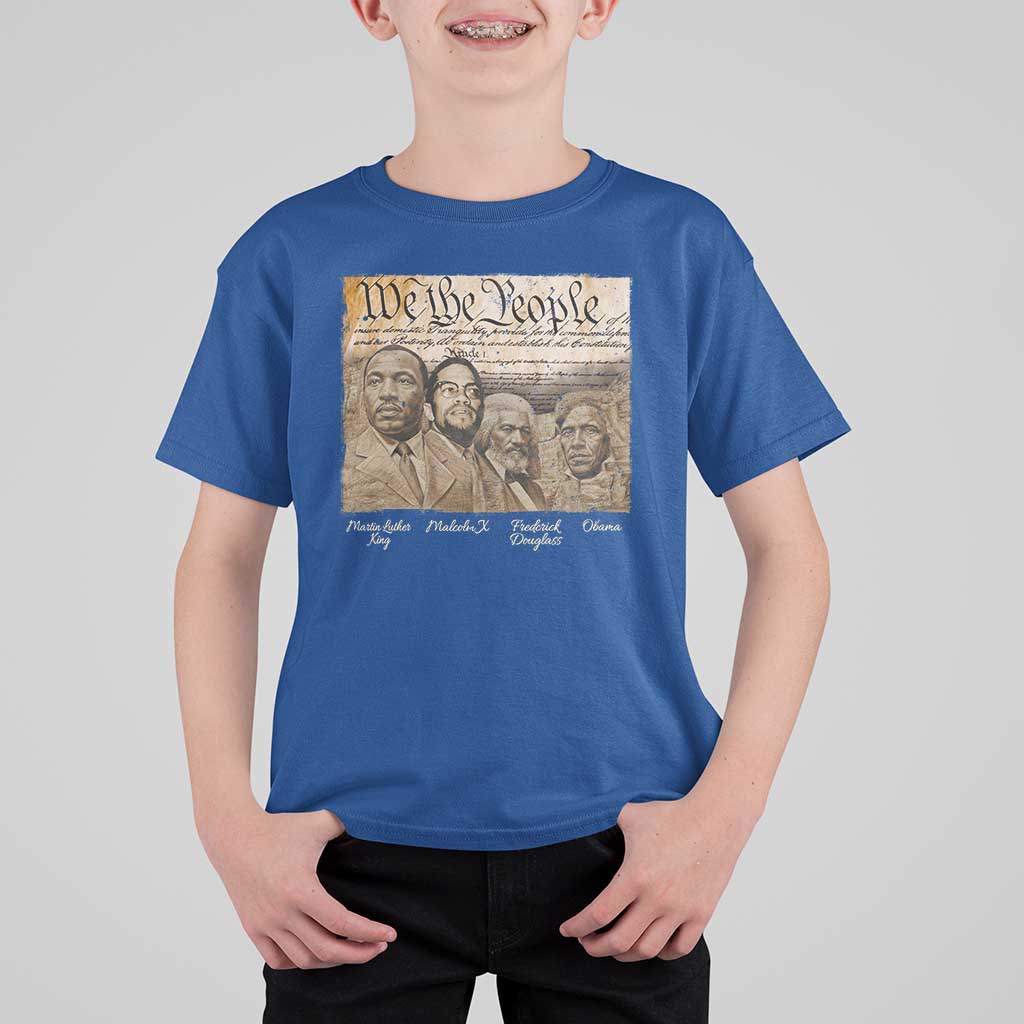 Civil Right Leaders T Shirt For Kid Martin Luther King Malcolm X Frederick Douglass Obama Black History Month