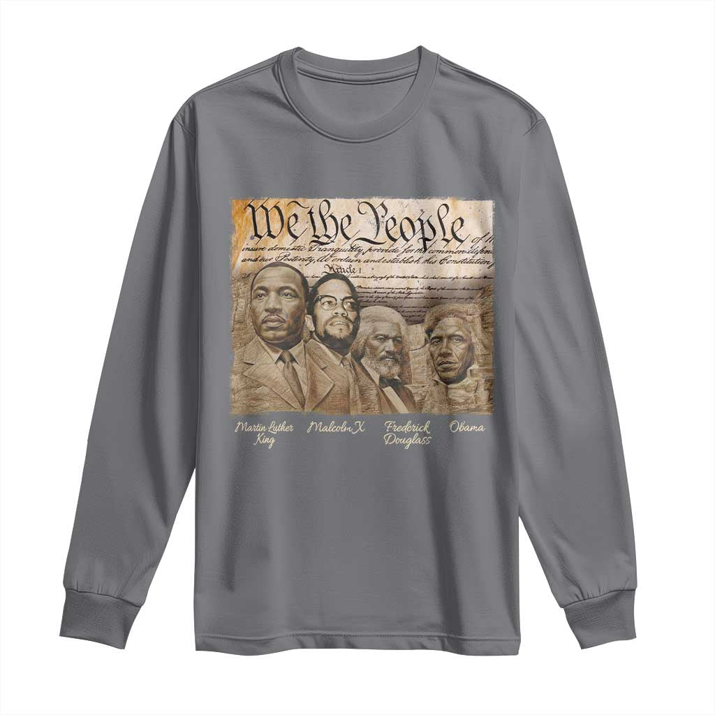 Civil Right Leaders Long Sleeve Shirt Martin Luther King Malcolm X Frederick Douglass Obama Black History Month
