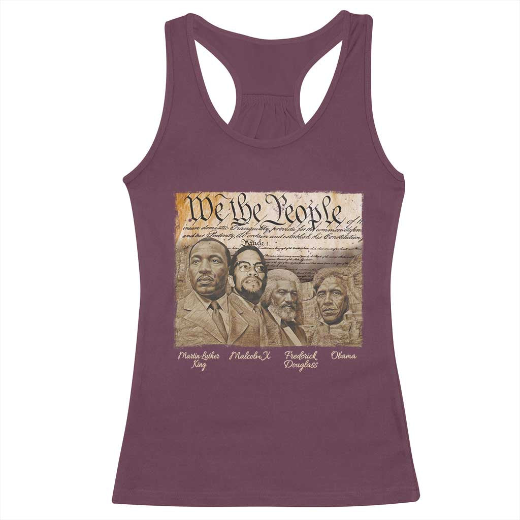 Civil Right Leaders Racerback Tank Top Martin Luther King Malcolm X Frederick Douglass Obama Black History Month