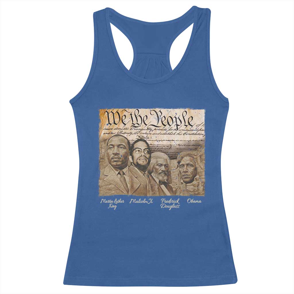 Civil Right Leaders Racerback Tank Top Martin Luther King Malcolm X Frederick Douglass Obama Black History Month