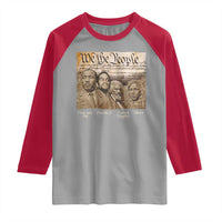 Civil Right Leaders Raglan Shirt Martin Luther King Malcolm X Frederick Douglass Obama Black History Month