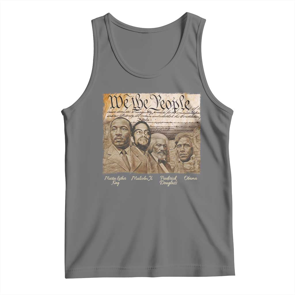 Civil Right Leaders Tank Top Martin Luther King Malcolm X Frederick Douglass Obama Black History Month