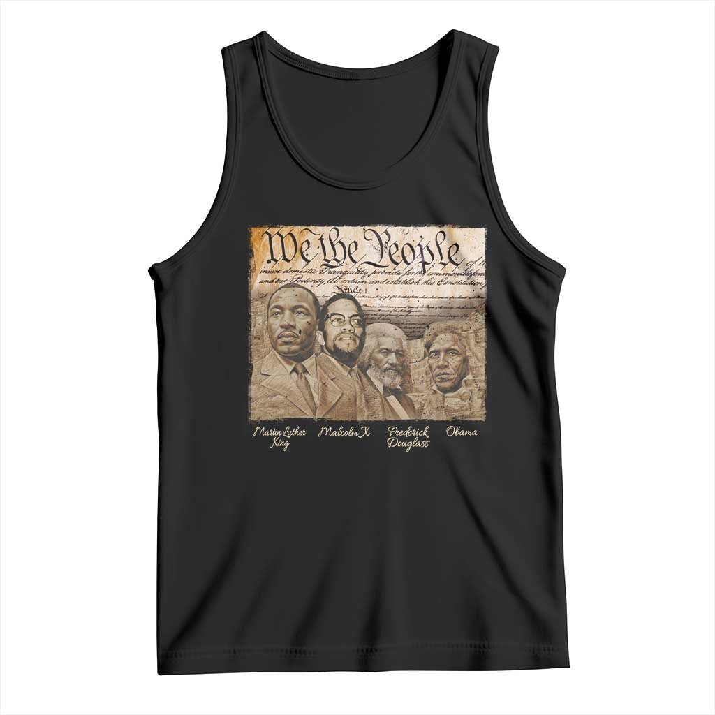 Civil Right Leaders Tank Top Martin Luther King Malcolm X Frederick Douglass Obama Black History Month