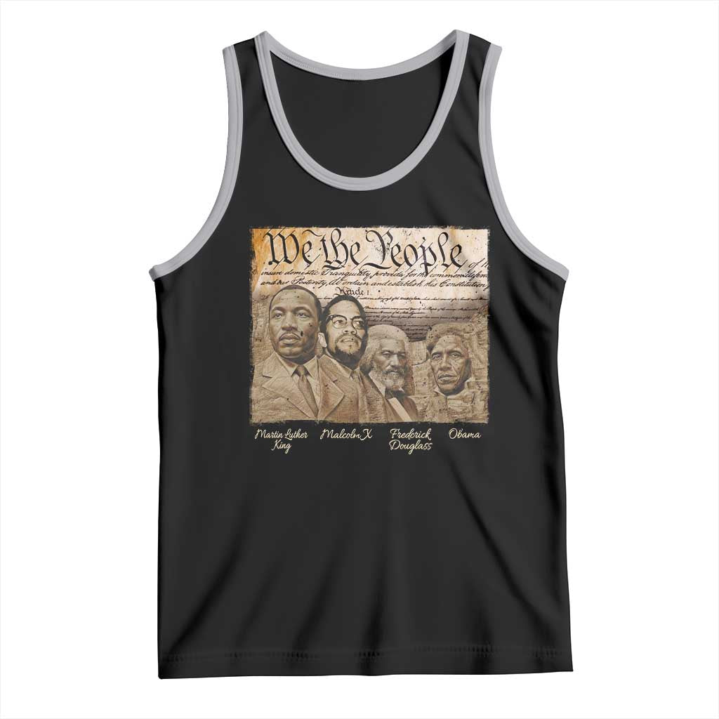 Civil Right Leaders Tank Top Martin Luther King Malcolm X Frederick Douglass Obama Black History Month