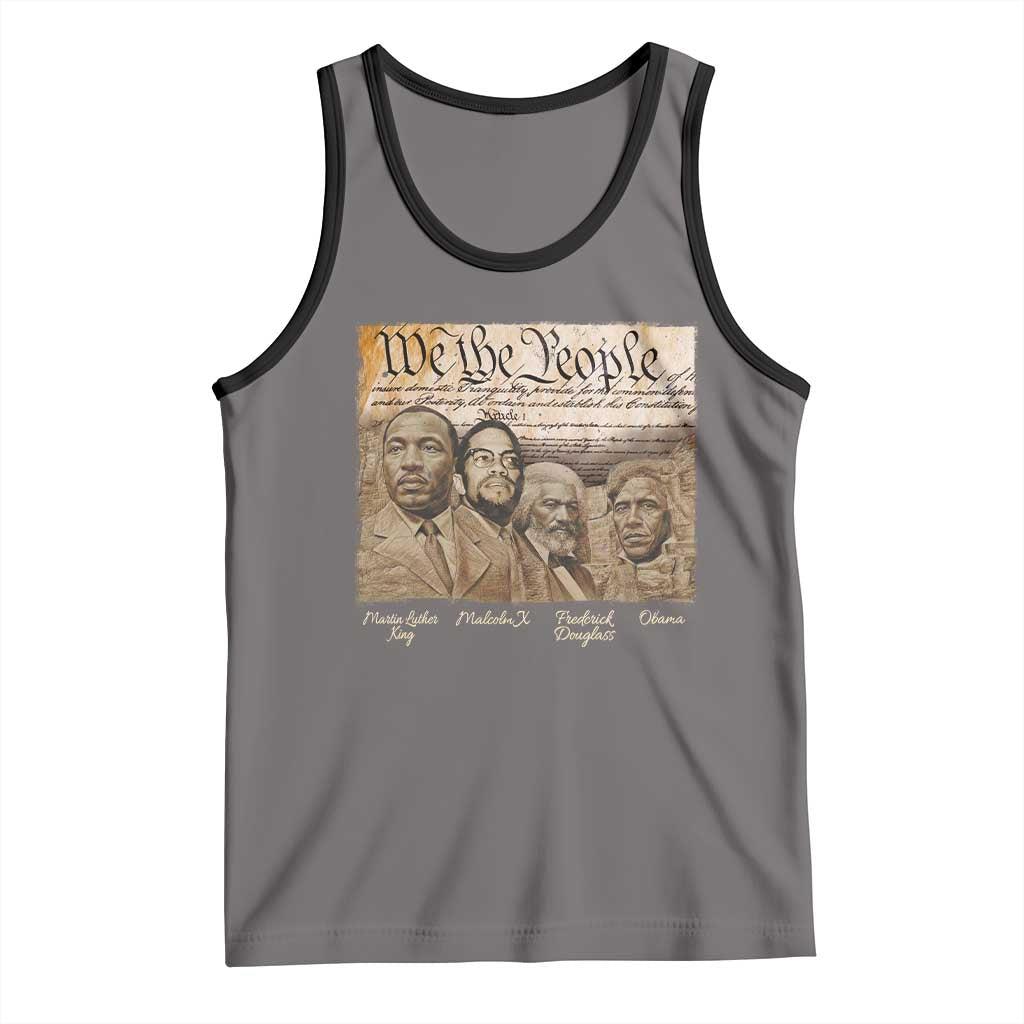 Civil Right Leaders Tank Top Martin Luther King Malcolm X Frederick Douglass Obama Black History Month
