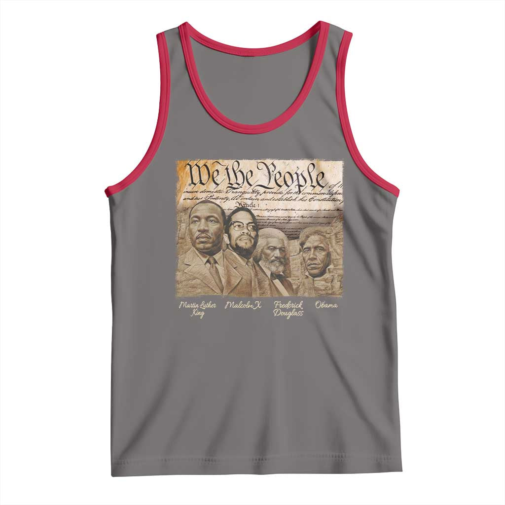 Civil Right Leaders Tank Top Martin Luther King Malcolm X Frederick Douglass Obama Black History Month