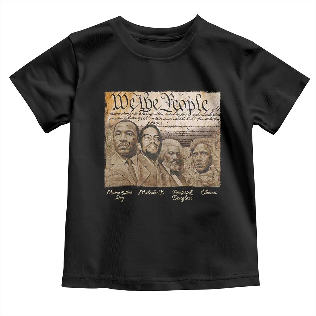 Civil Right Leaders Toddler T Shirt Martin Luther King Malcolm X Frederick Douglass Obama Black History Month