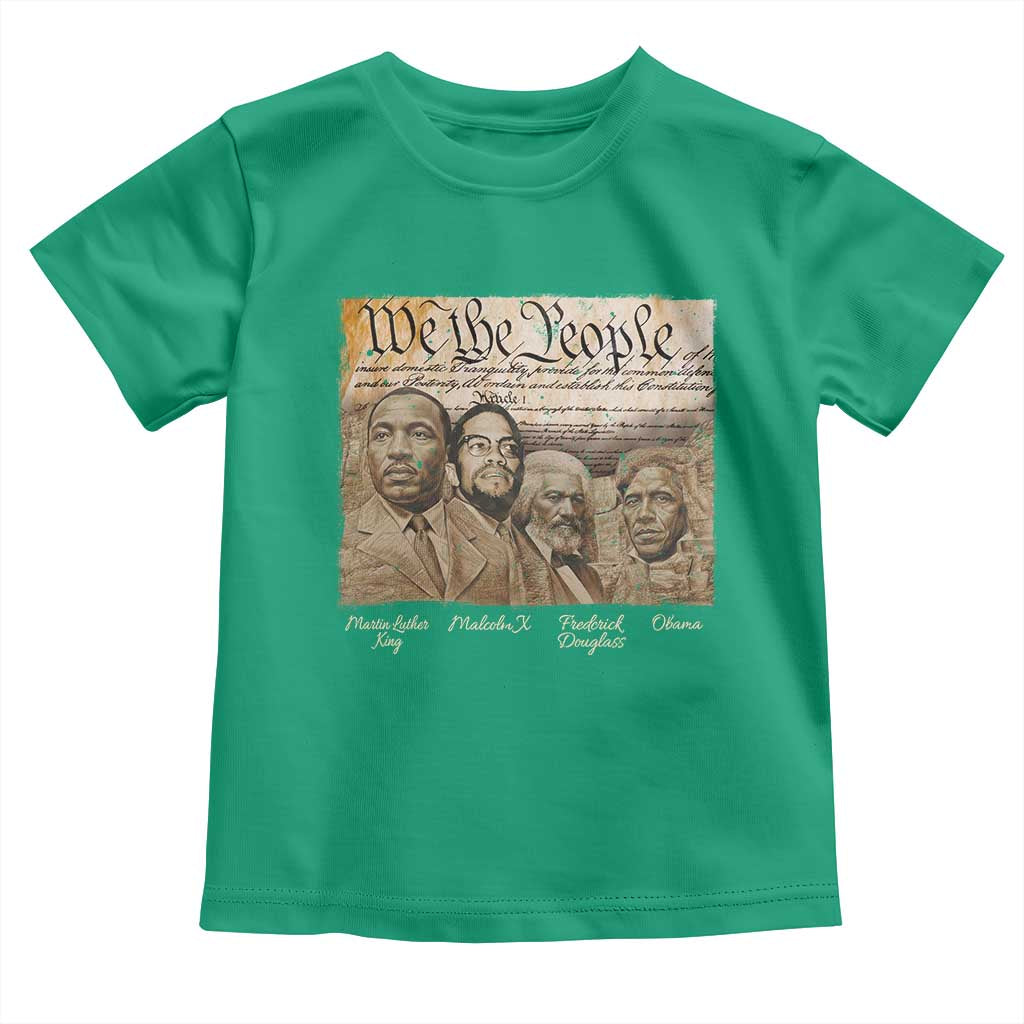 Civil Right Leaders Toddler T Shirt Martin Luther King Malcolm X Frederick Douglass Obama Black History Month