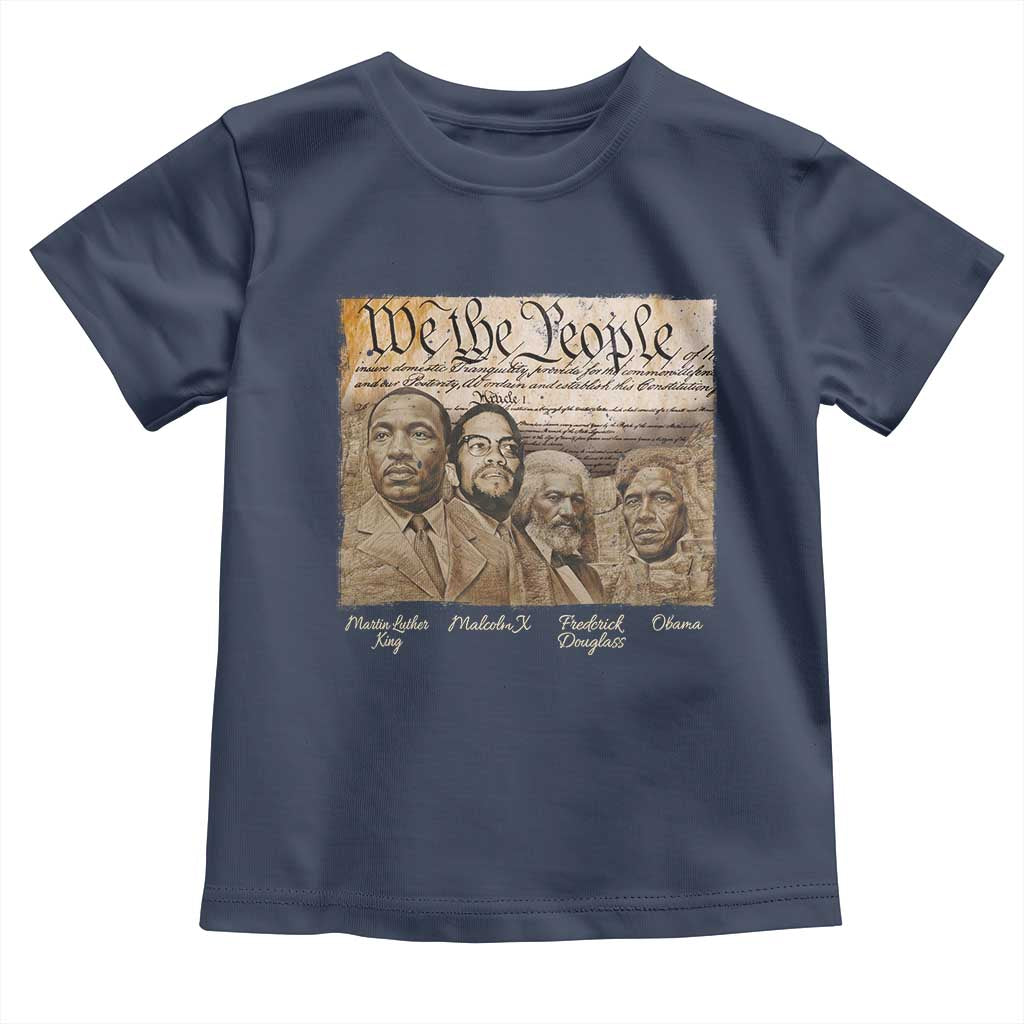 Civil Right Leaders Toddler T Shirt Martin Luther King Malcolm X Frederick Douglass Obama Black History Month