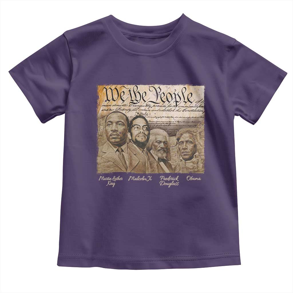 Civil Right Leaders Toddler T Shirt Martin Luther King Malcolm X Frederick Douglass Obama Black History Month
