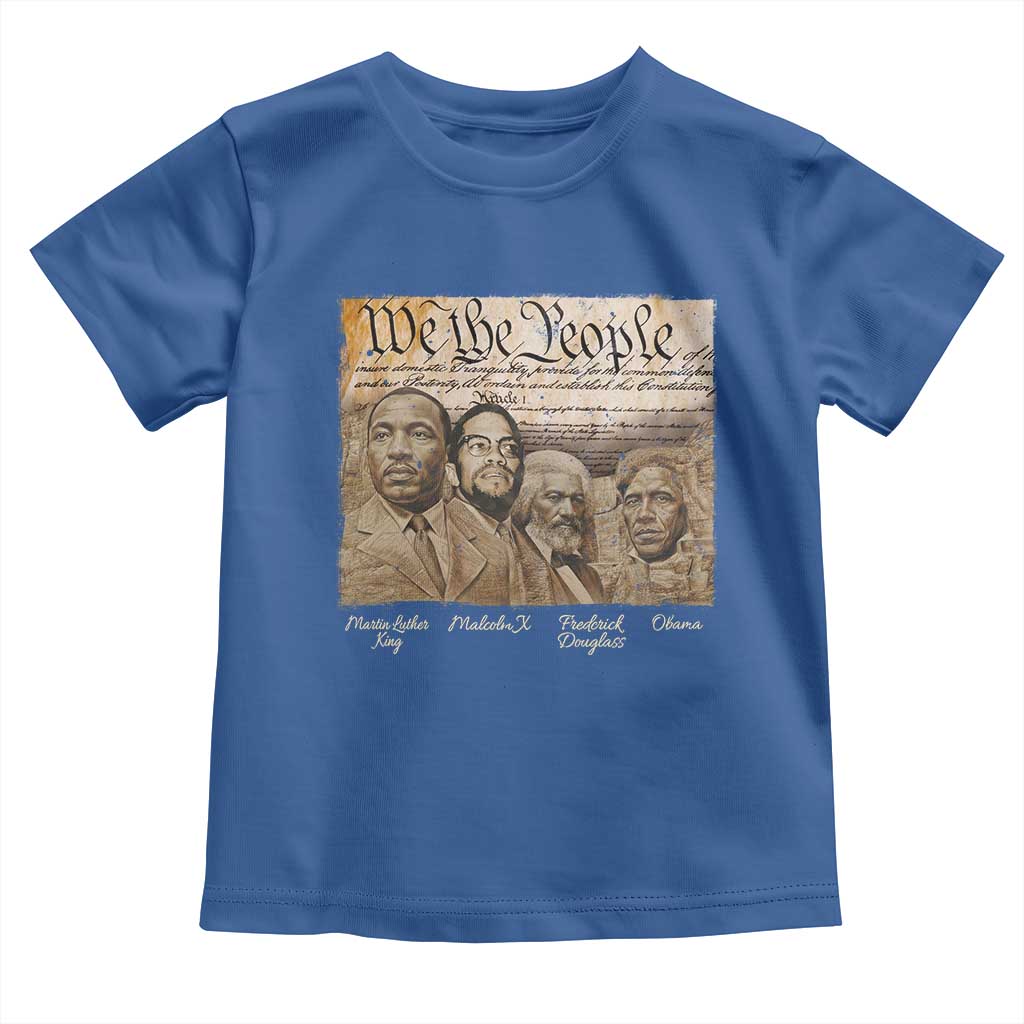 Civil Right Leaders Toddler T Shirt Martin Luther King Malcolm X Frederick Douglass Obama Black History Month